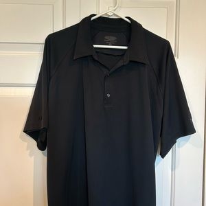 Men’s Short sleeve black golf shirt